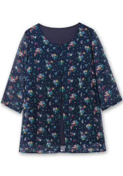 Longtunika im Lagenlook, mit Blumenprint<sheego Sale