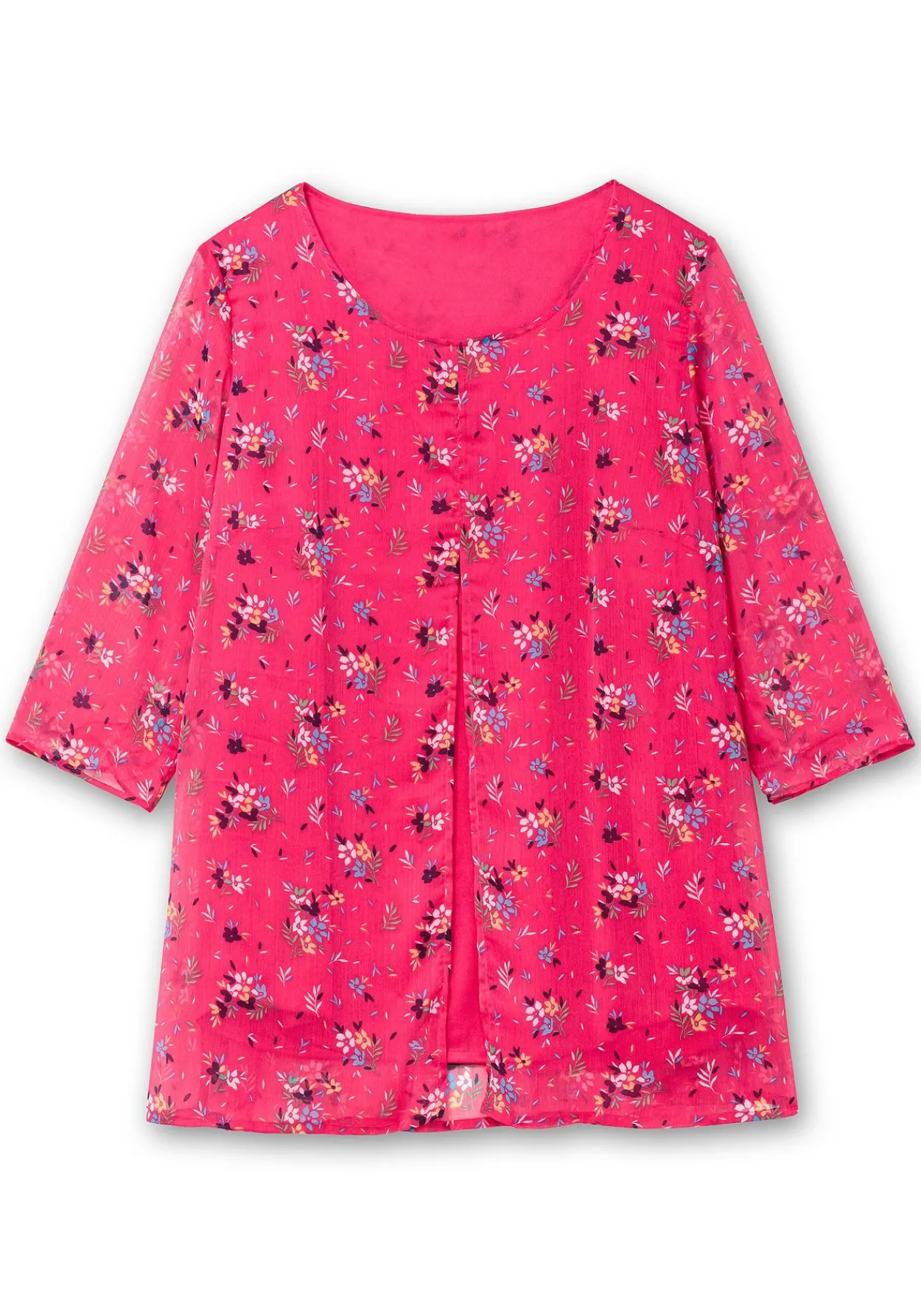 Longtunika im Lagenlook, mit Blumenprint<sheego Outlet