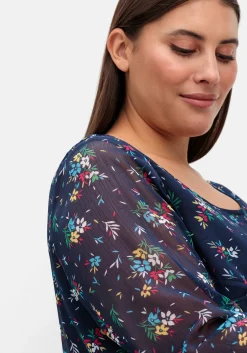 Longtunika im Lagenlook, mit Blumenprint<sheego Sale