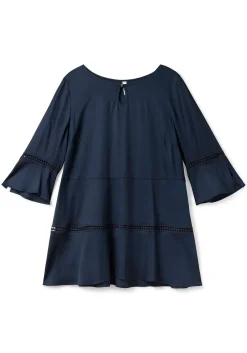 Longtunika in A-Linie, mit Lochmusterdetails<sheego Fashion