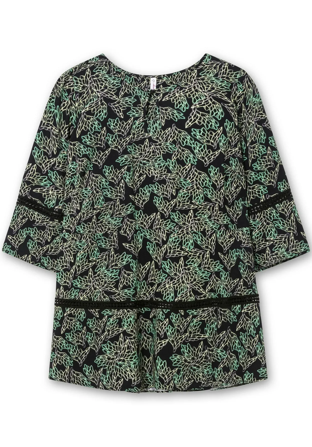 Longtunika mit floralem Print und Lochmusterdetails<sheego Best