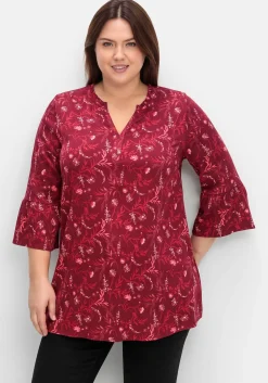 Longtunika mit Volants an den 3/4-Ärmeln<sheego Fashion