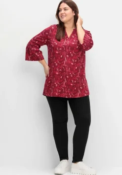 Longtunika mit Volants an den 3/4-Ärmeln<sheego Fashion