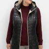 Longweste mit Kapuze und Kontrastdetails<sheego Clearance