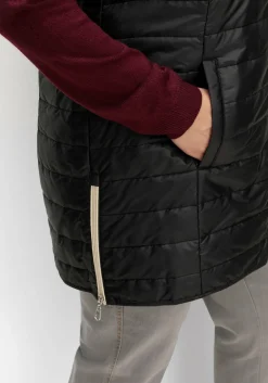 Longweste mit Kapuze und Kontrastdetails<sheego Clearance
