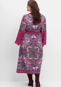 Maxikleid im Boho-Stil, mit Trompetenärmeln<sheego by Joe Browns Fashion