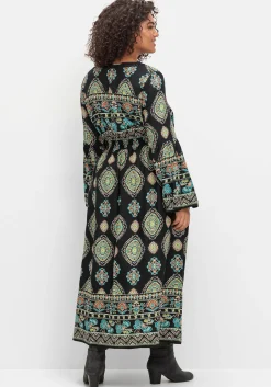 Maxikleid im Boho-Stil, mit Trompetenärmeln<sheego by Joe Browns Sale