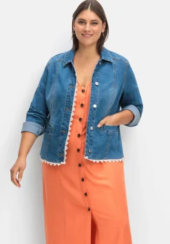 Maxikleid im Leinen-Mix, mit Knopfleiste<sheego Sale