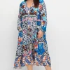 Maxikleid im Mustermix, in Satinqualität<sheego loves miss goodlife Hot