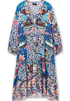 Maxikleid im Mustermix, in Satinqualität<sheego loves miss goodlife Hot