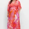 Maxikleid im Mustermix, mit tiefem V-Ausschnitt<sheego loves miss goodlife Best