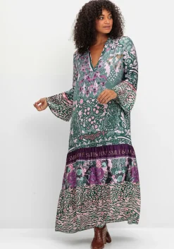 Maxikleid im Mustermix, mit Volants<sheego loves miss goodlife Hot