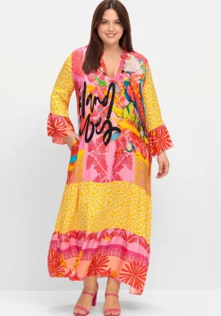 Maxikleid im Mustermix, mit Volants<sheego loves miss goodlife Sale