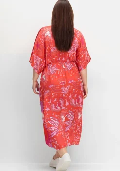 Maxikleid im Mustermix, mit tiefem V-Ausschnitt<sheego loves miss goodlife Best