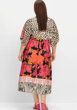 Maxikleid im Mustermix, mit weiten Ärmeln<sheego loves miss goodlife Fashion