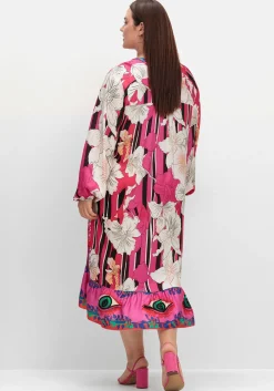 Maxikleid im Mustermix, mit Volant am Saum<sheego loves miss goodlife Best