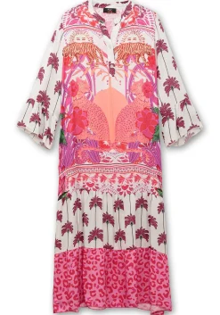 Maxikleid im Mustermix, mit Trompetenärmeln<sheego loves miss goodlife New