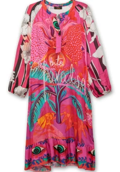 Maxikleid im Mustermix, mit Volant am Saum<sheego loves miss goodlife Best