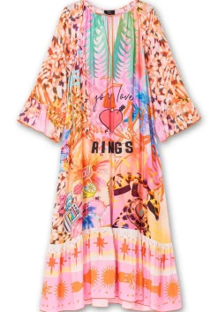 Maxikleid im Mustermix, mit Volant am Saum<sheego loves miss goodlife New