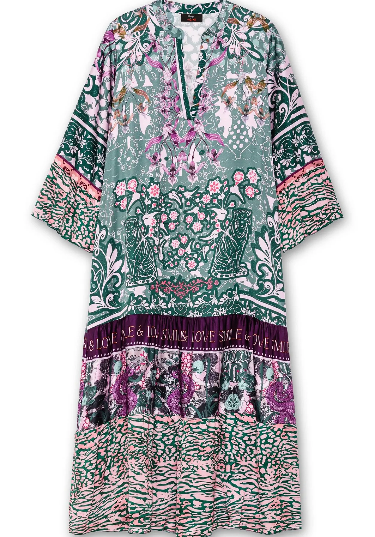 Maxikleid im Mustermix, mit Volants<sheego loves miss goodlife Hot