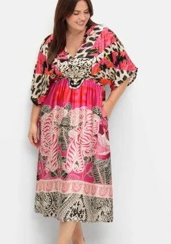 Maxikleid im Mustermix, mit weiten Ärmeln<sheego loves miss goodlife Fashion