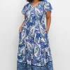 Maxikleid im Paisleymuster, mit Smokbund<sheego by Joe Browns Online
