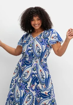 Maxikleid im Paisleymuster, mit Smokbund<sheego by Joe Browns Online