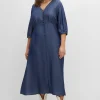 Maxikleid in Denimoptik, mit Knopfleiste<sheego Clearance