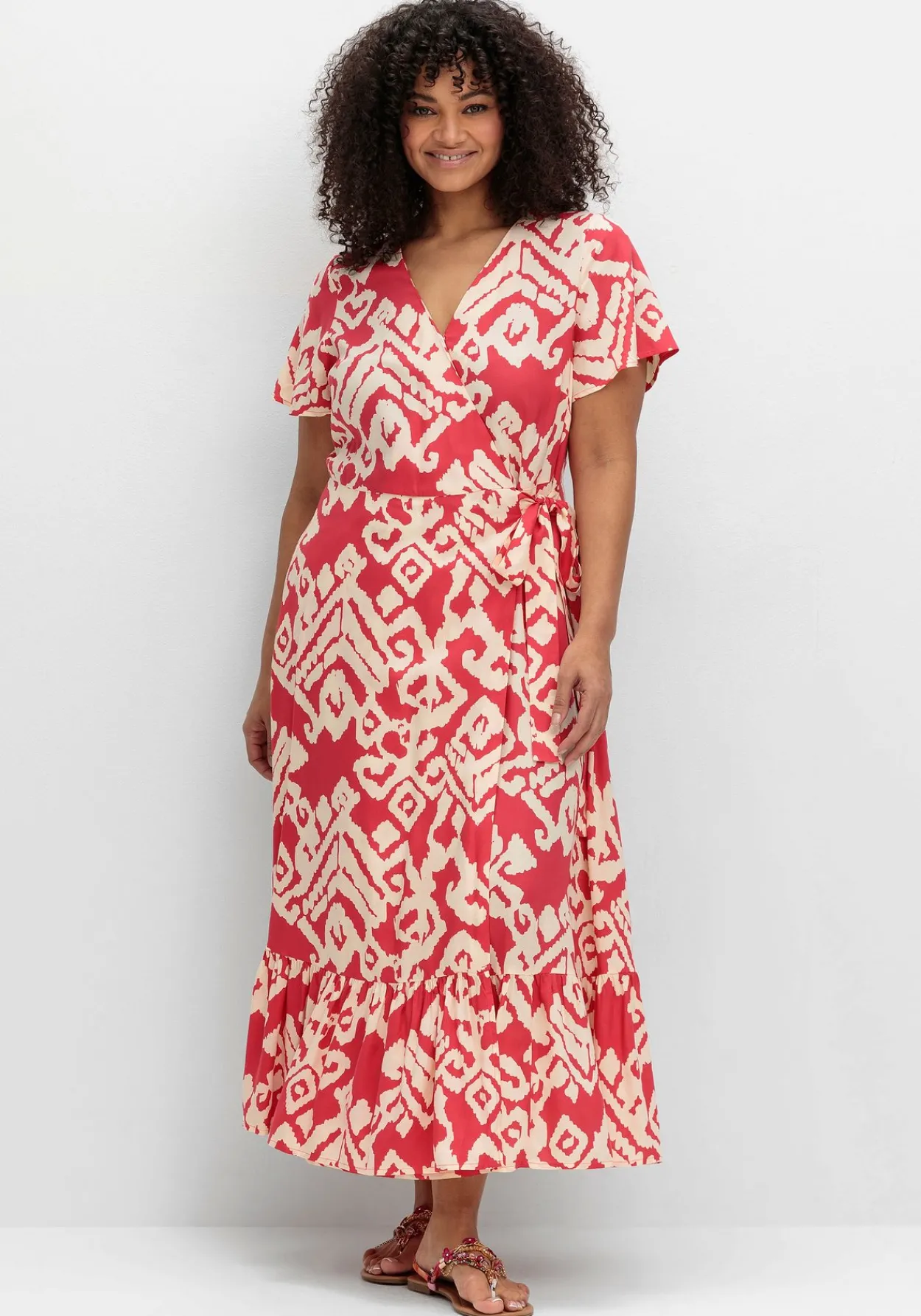 Maxikleid in Wickeloptik, mit Grafikprint<sheego by Joe Browns Fashion