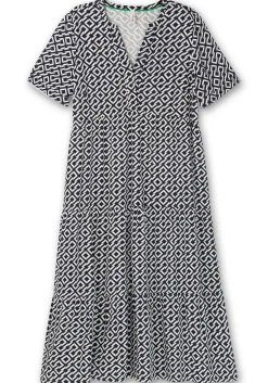 Maxikleid mit Alloverprint und Stufenvolants<sheego Fashion