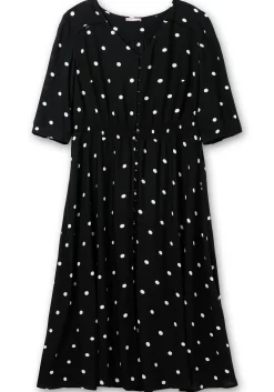 Maxikleid mit Alloverprint und gesmokter Taille<sheego by Joe Browns Online