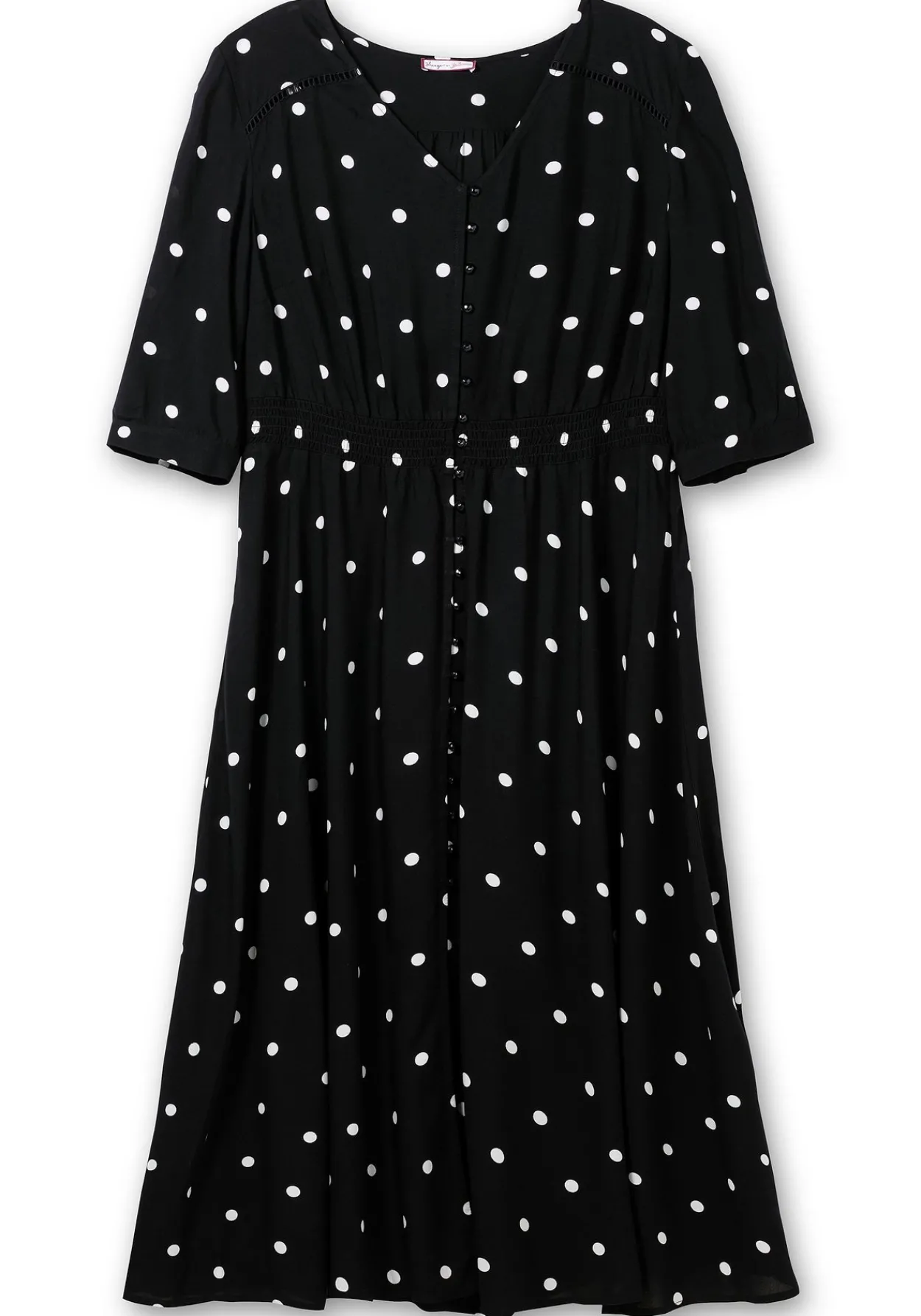 Maxikleid mit Alloverprint und gesmokter Taille<sheego by Joe Browns Online
