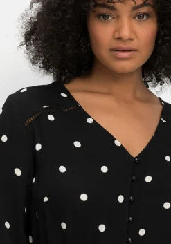 Maxikleid mit Alloverprint und gesmokter Taille<sheego by Joe Browns Online