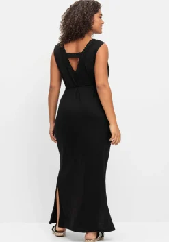 Maxikleid mit Bindegürtel und Rückenausschnitt<sheego Sale