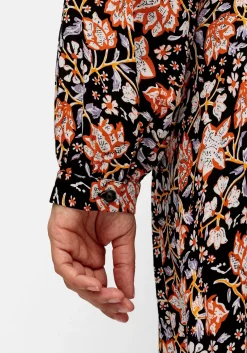 Maxikleid mit Blumenprint und gesmokter Taille<sheego by Joe Browns Hot
