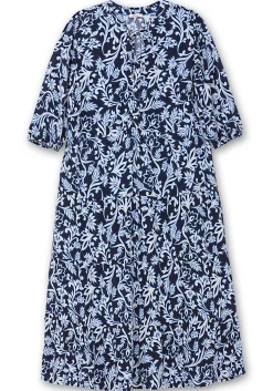 Maxikleid mit floralem Druck und gestuftem Rock<sheego Clearance