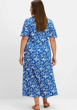 Maxikleid mit Knotendetail in der Taille<sheego Outlet