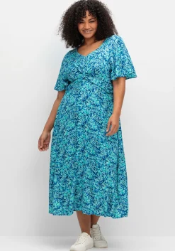 Maxikleid mit Knotendetail in der Taille<sheego Discount