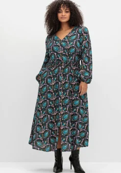 Maxikleid mit Paisleyprint und Taillen-Smokbund<sheego by Joe Browns Fashion