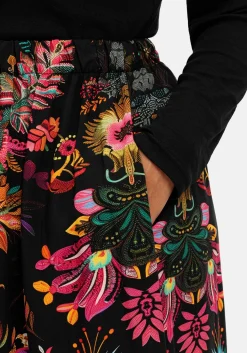 Maxirock mit floralem Print, aus Viskose-Satin<sheego loves miss goodlife Clearance