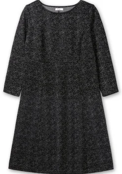 Midikleid aus Interlock, im Jacquardmuster<sheego Online