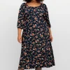 Midikleid aus Jersey, mit Blumendruck<sheego by Joe Browns Best