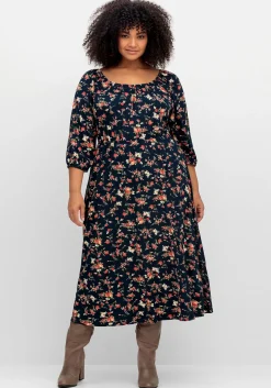 Midikleid aus Jersey, mit Blumendruck<sheego by Joe Browns Best