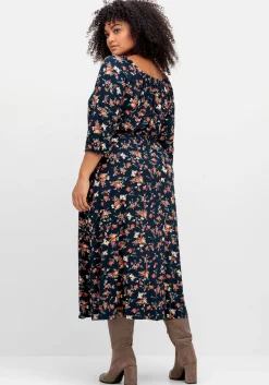 Midikleid aus Jersey, mit Blumendruck<sheego by Joe Browns Best