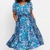 Midikleid im Mustermix, mit weitem Rock<sheego by Joe Browns Clearance