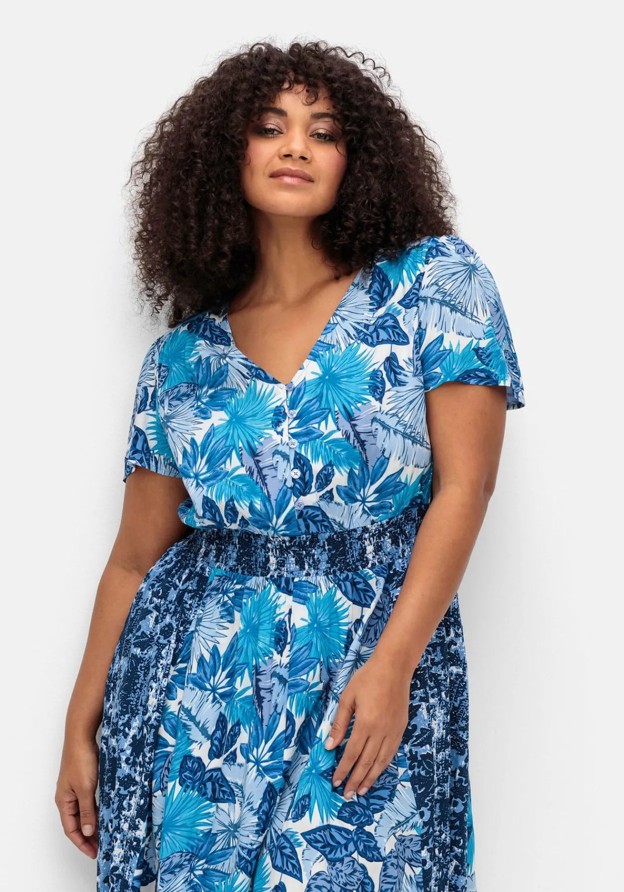 Midikleid im Mustermix, mit weitem Rock<sheego by Joe Browns Clearance