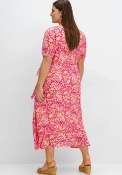 Midikleid in Wickeloptik, mit Blümchenprint<sheego Outlet