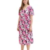 Midikleid mit Blumenprint und Bindeband<TOM TAILOR Plus Fashion