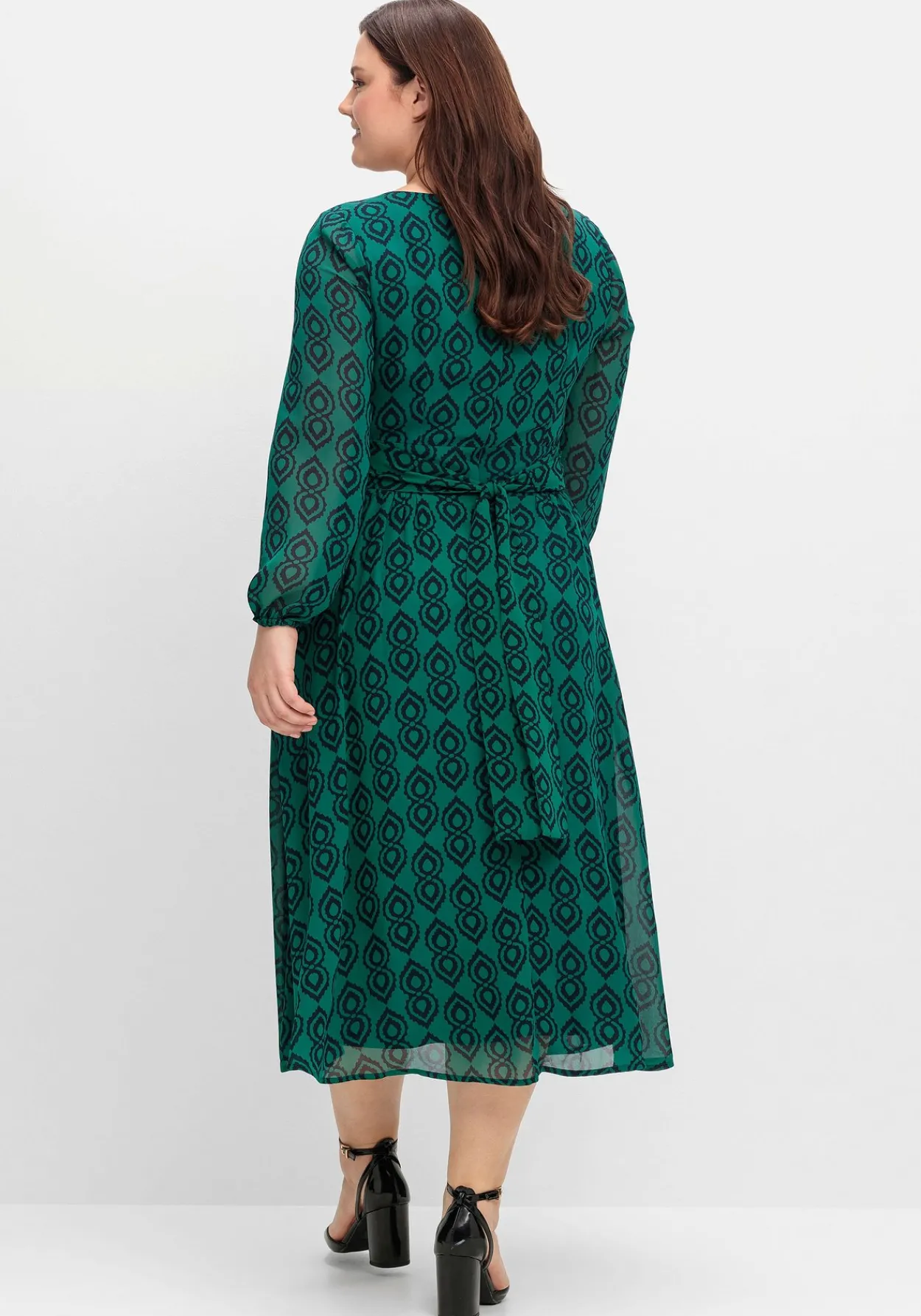 Midikleid mit Grafikdruck, aus Georgette<sheego by Joe Browns Online