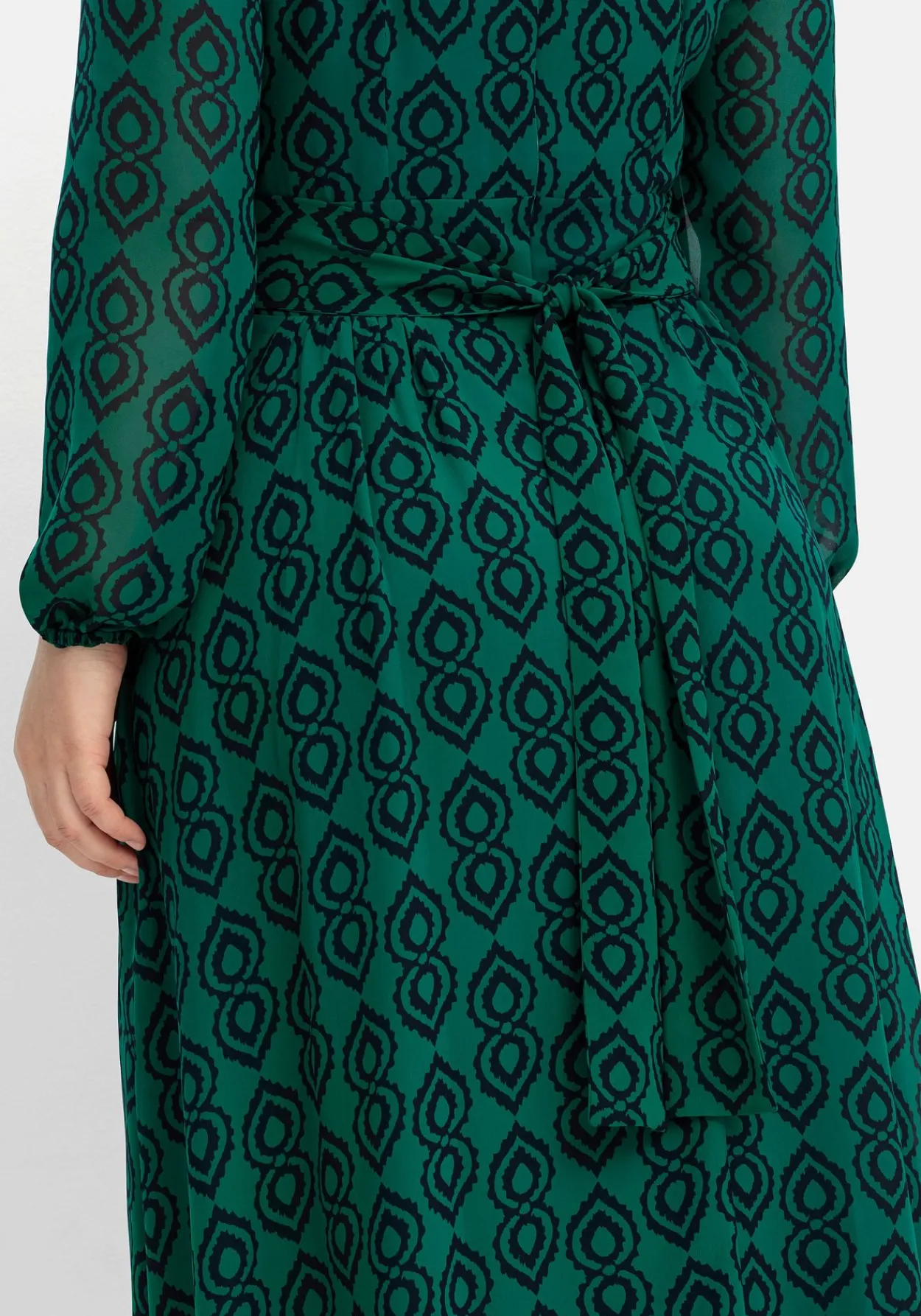 Midikleid mit Grafikdruck, aus Georgette<sheego by Joe Browns Online